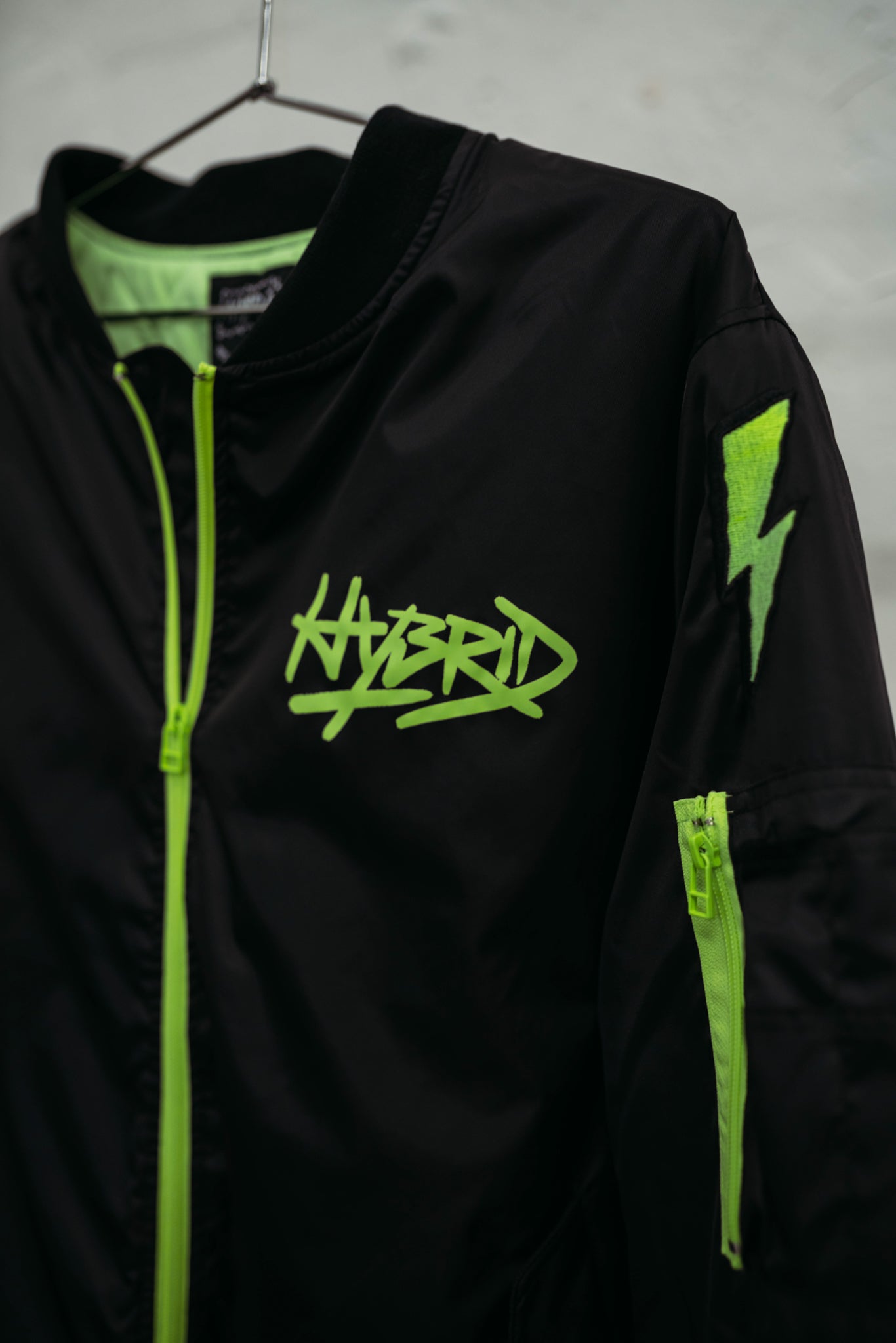 Hybrid Graffiti Bomber Jacket