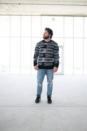 Hybrid Graffiti Knit Sweater
